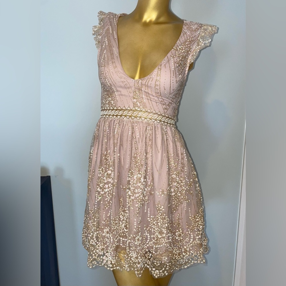 Hello Molly Roaming Free Dress Champagne